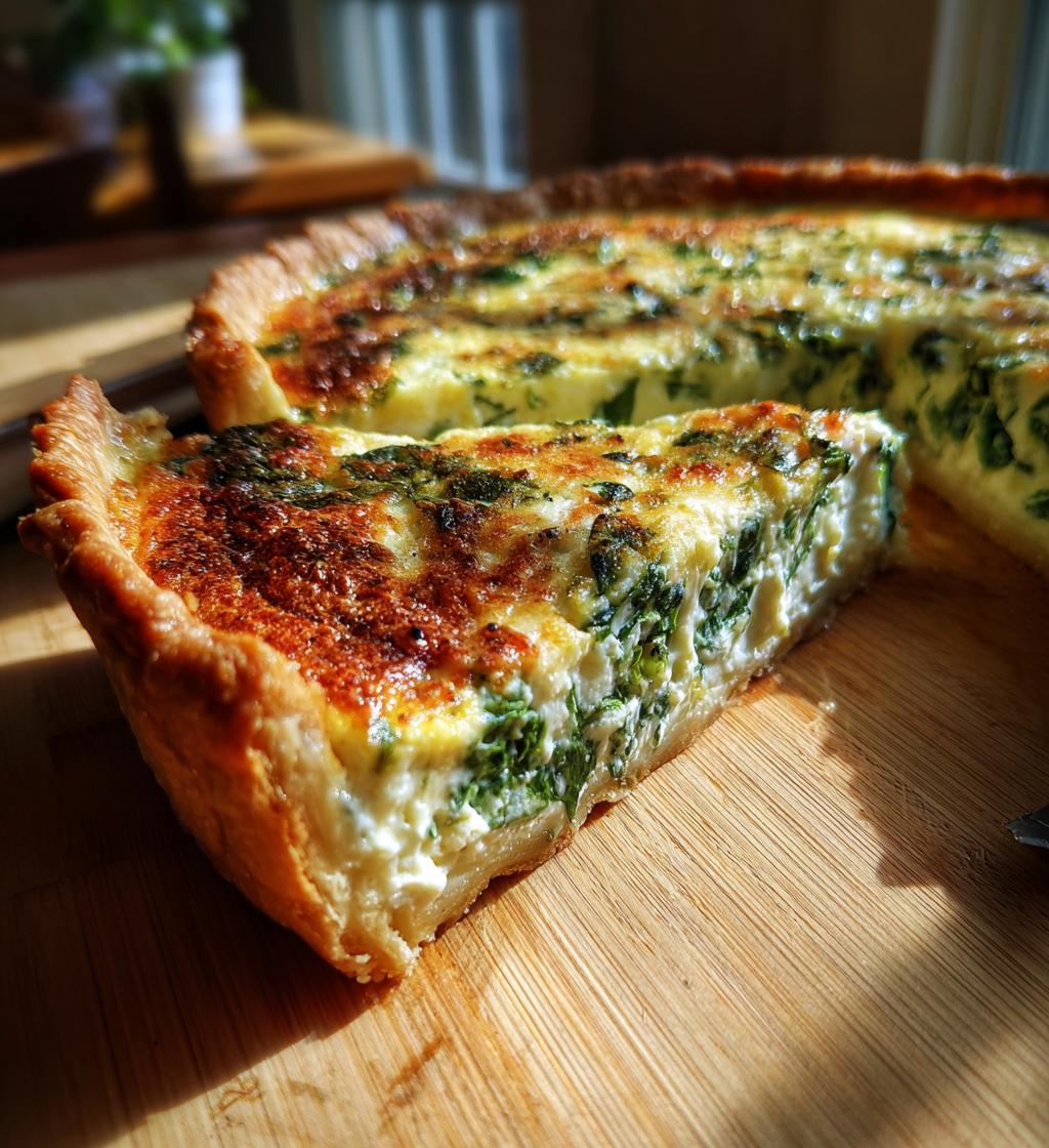 Ricotta Spinach Quiche - detail 1