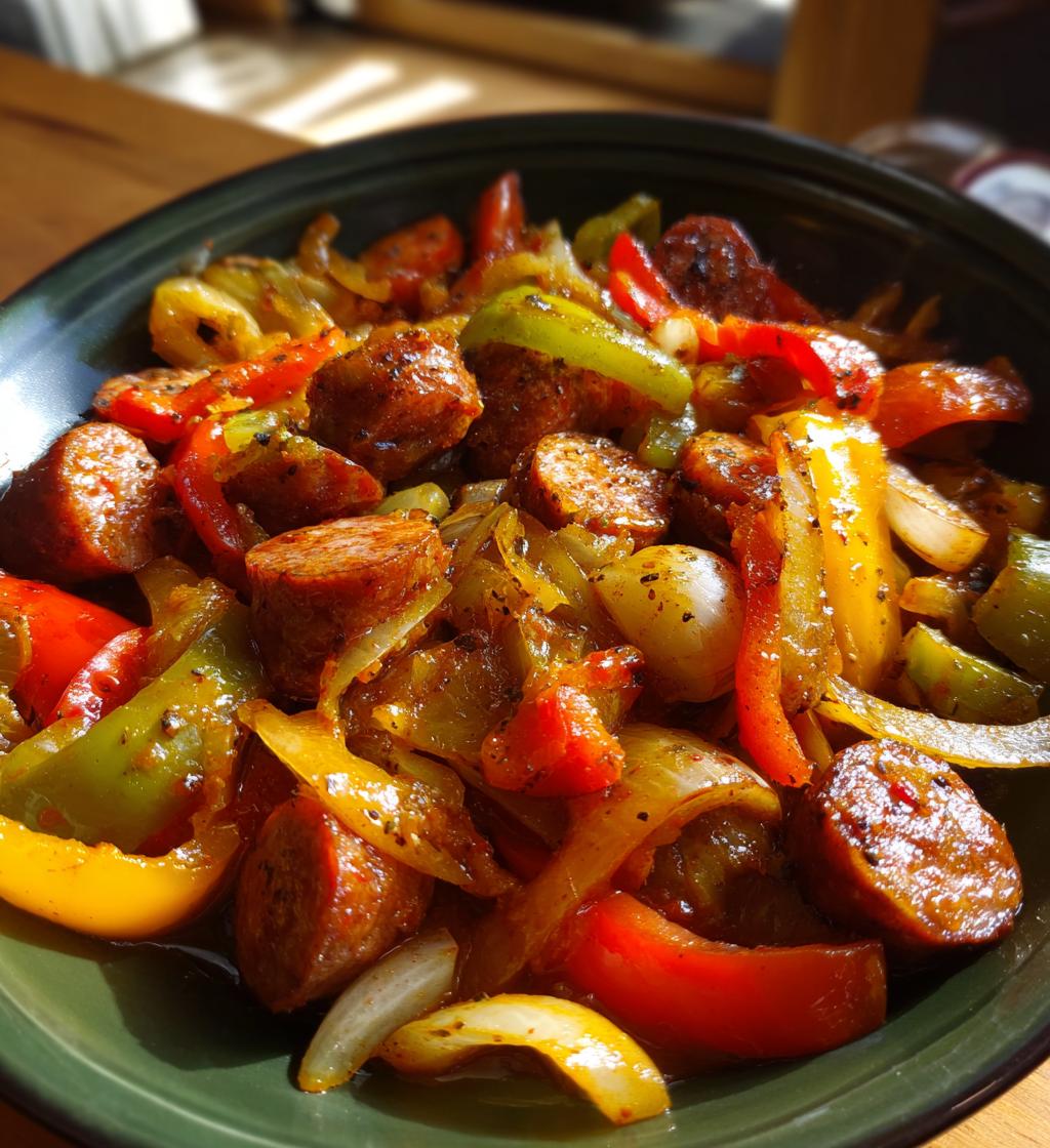 Sausage And Peppers Crockpot - detail 1