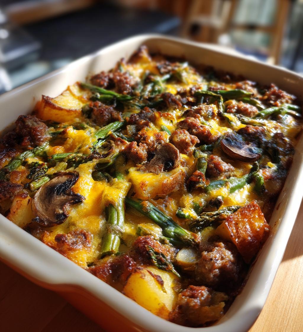 Sausage Green Bean Potato Casserole - detail 1