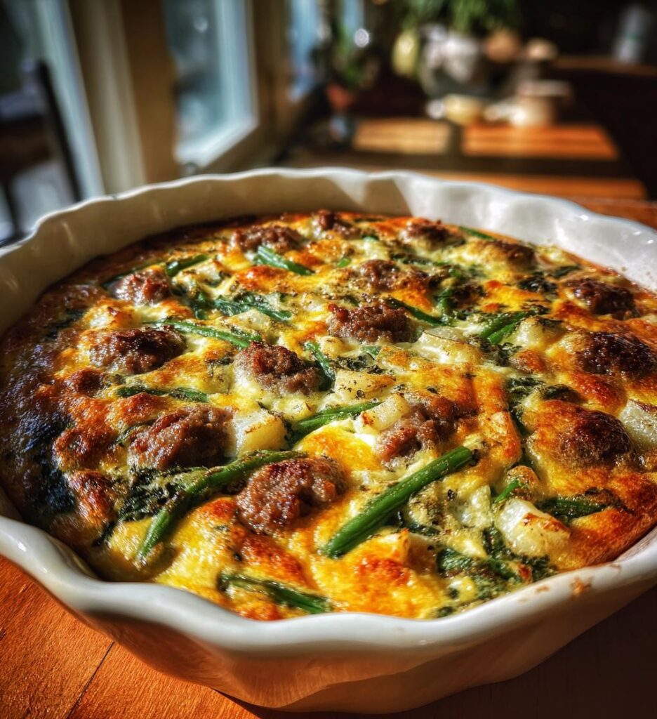 Sausage Green Bean Potato Casserole