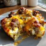 Sausage Hash Brown Breakfast Casserole