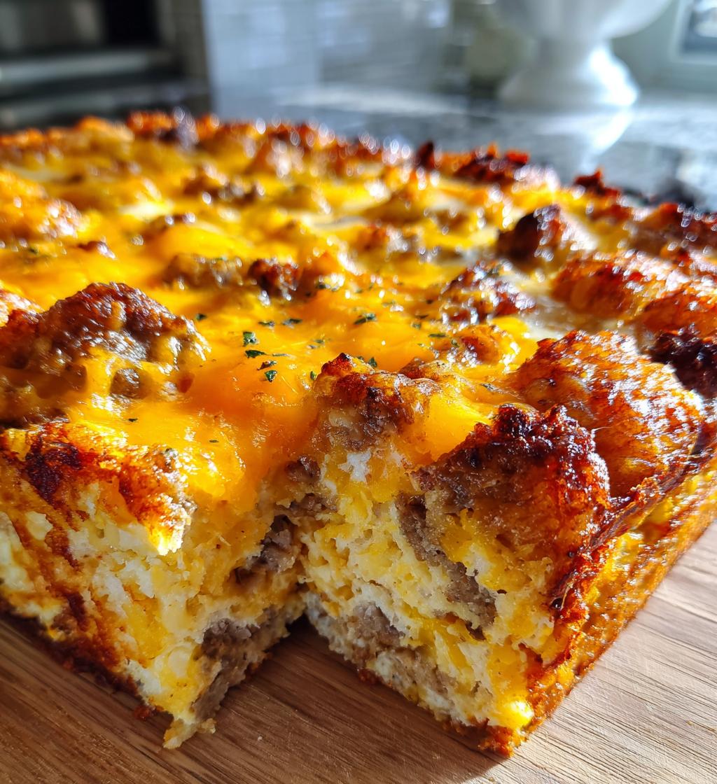 Sausage Tater Tot Breakfast Casserole - detail 1