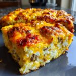 Sausage Tater Tot Breakfast Casserole