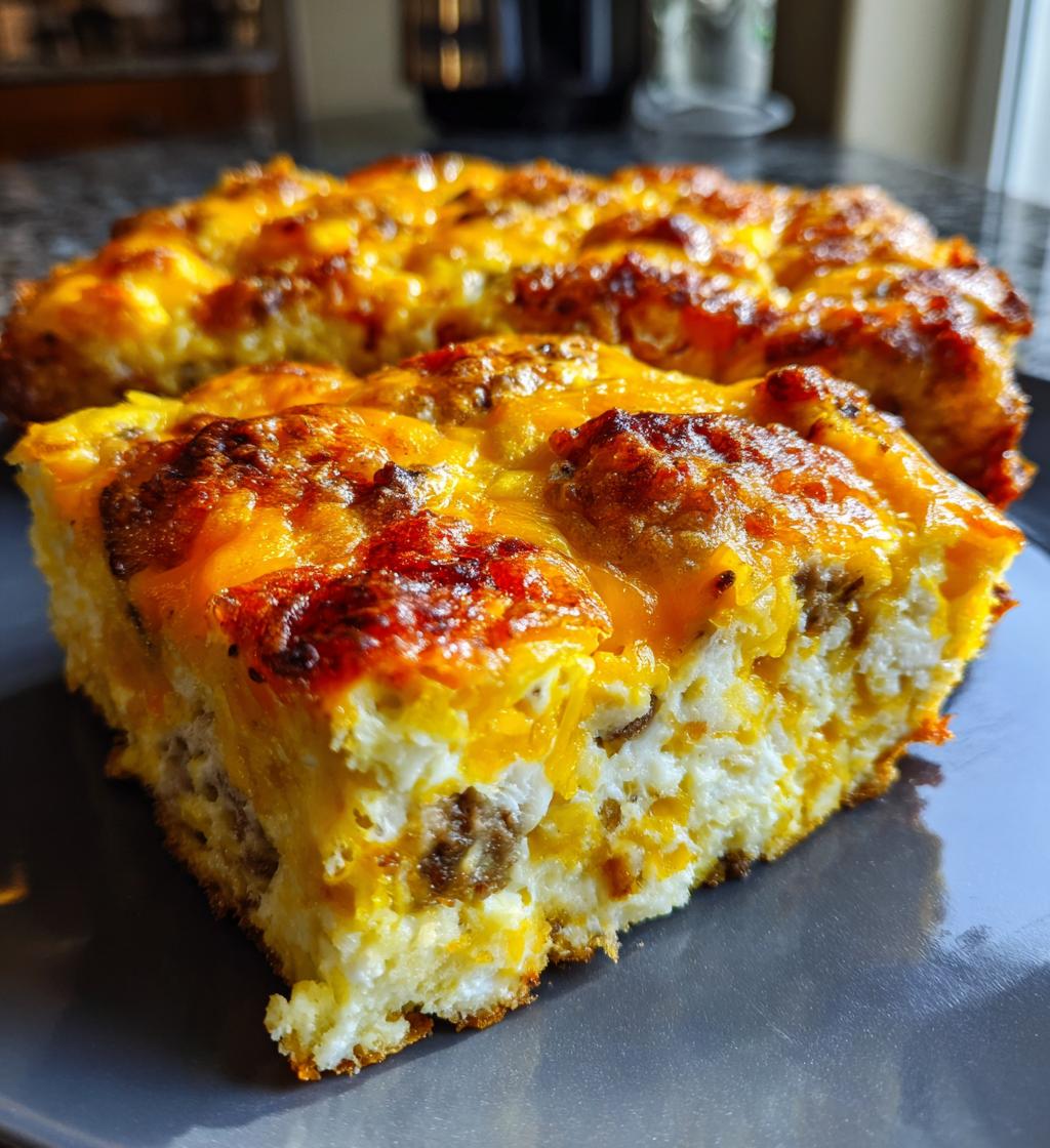 Sausage Tater Tot Breakfast Casserole