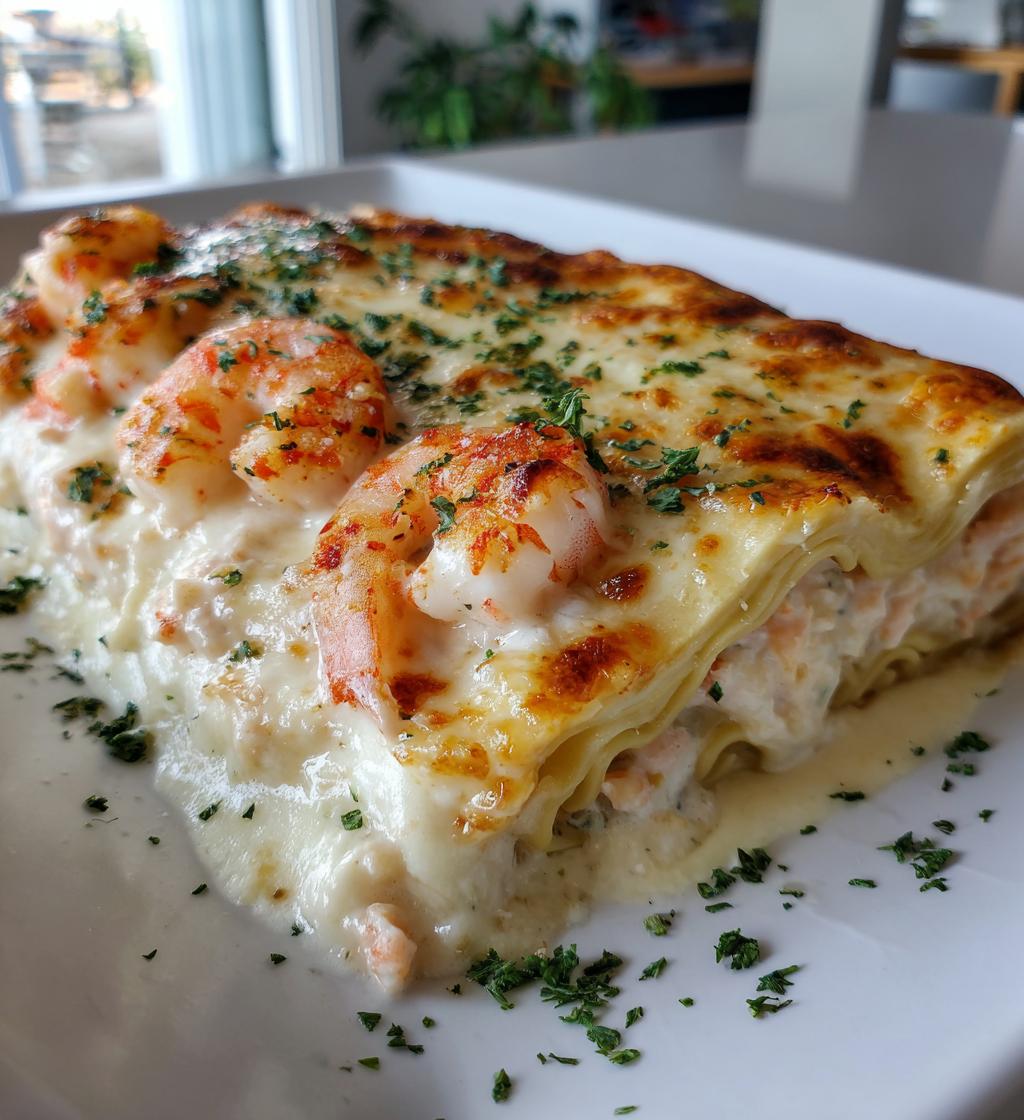 Shrimp and Crab Alfredo Lasagna Roll-Ups - detail 1
