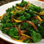 Simple Sauteed Kale With Caramelized Onions