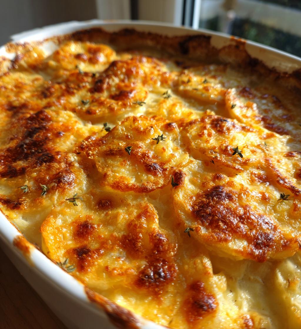 Slow Cooker Cheesy Scalloped Potatoes - detail 1