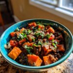 Slow Cooker Lentil Sweet Potato Chili