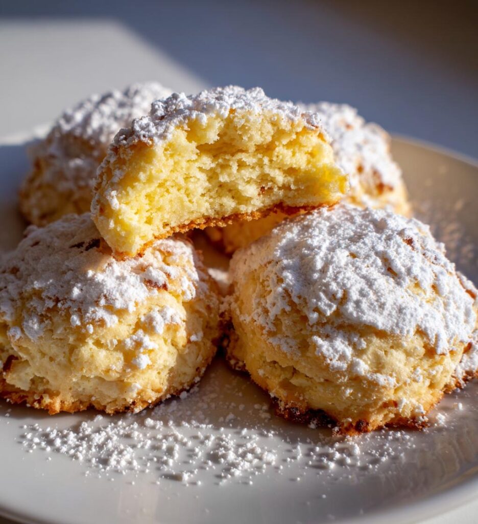 Soft Ricotta Almond Pillows