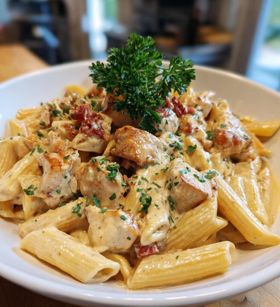 Southern Style Creamy Parmesan Chicken Pasta