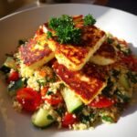 Spicy Hot Honey Halloumi & Couscous Salad