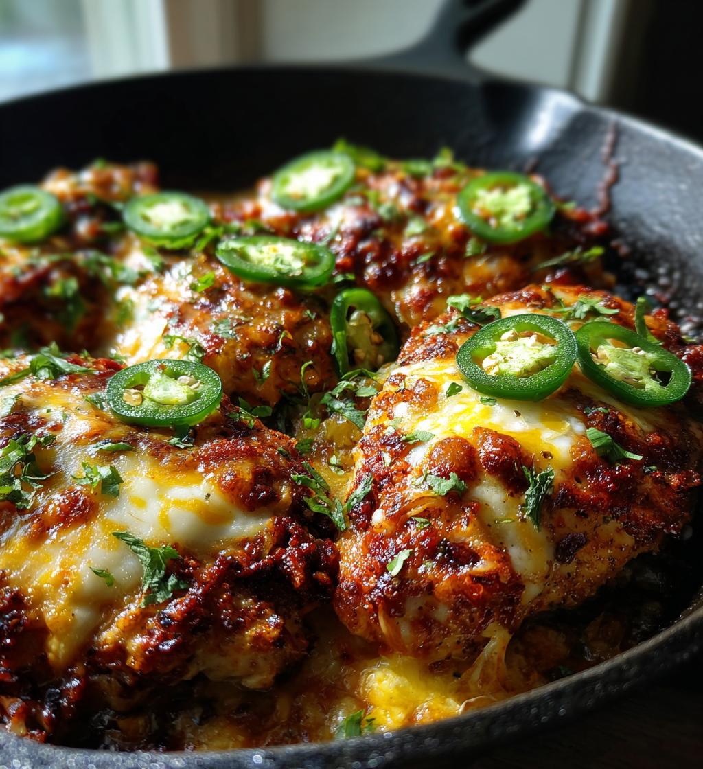 Spicy One Pan Cheesy Jalapeno Chicken - detail 1