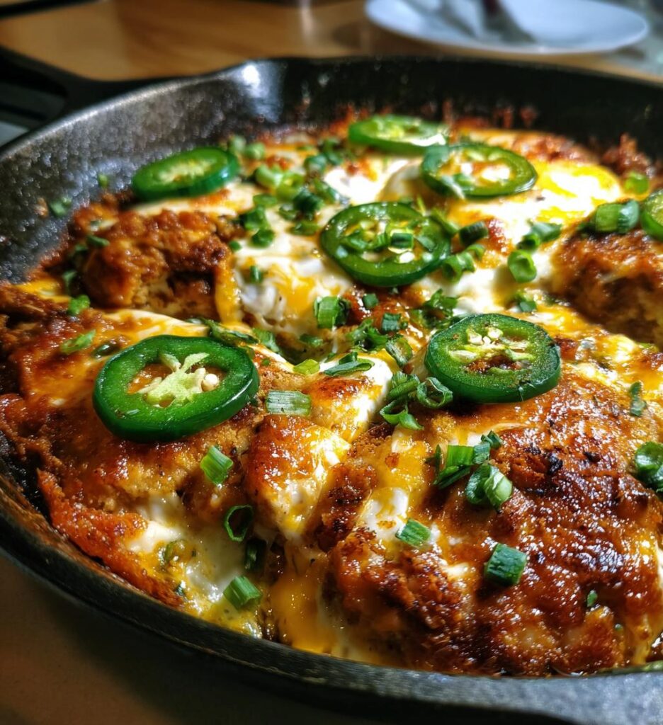 Spicy One Pan Cheesy Jalapeno Chicken