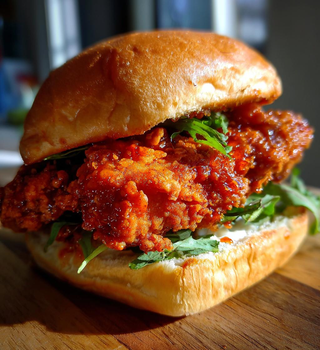 Spicy-Sweet Fried Chicken Sandwich - detail 1