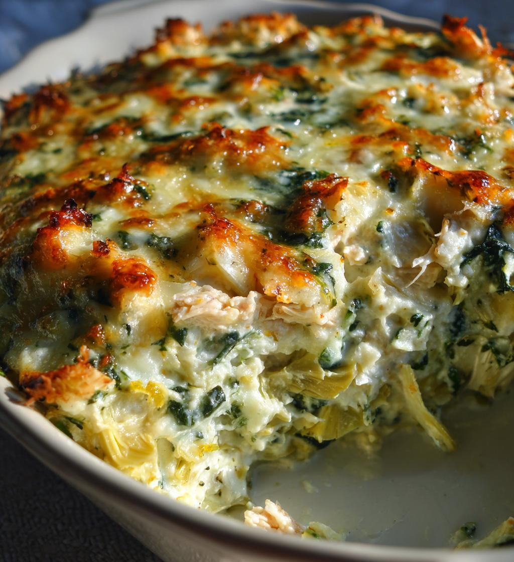 Spinach and Artichoke Chicken Casserole - detail 1