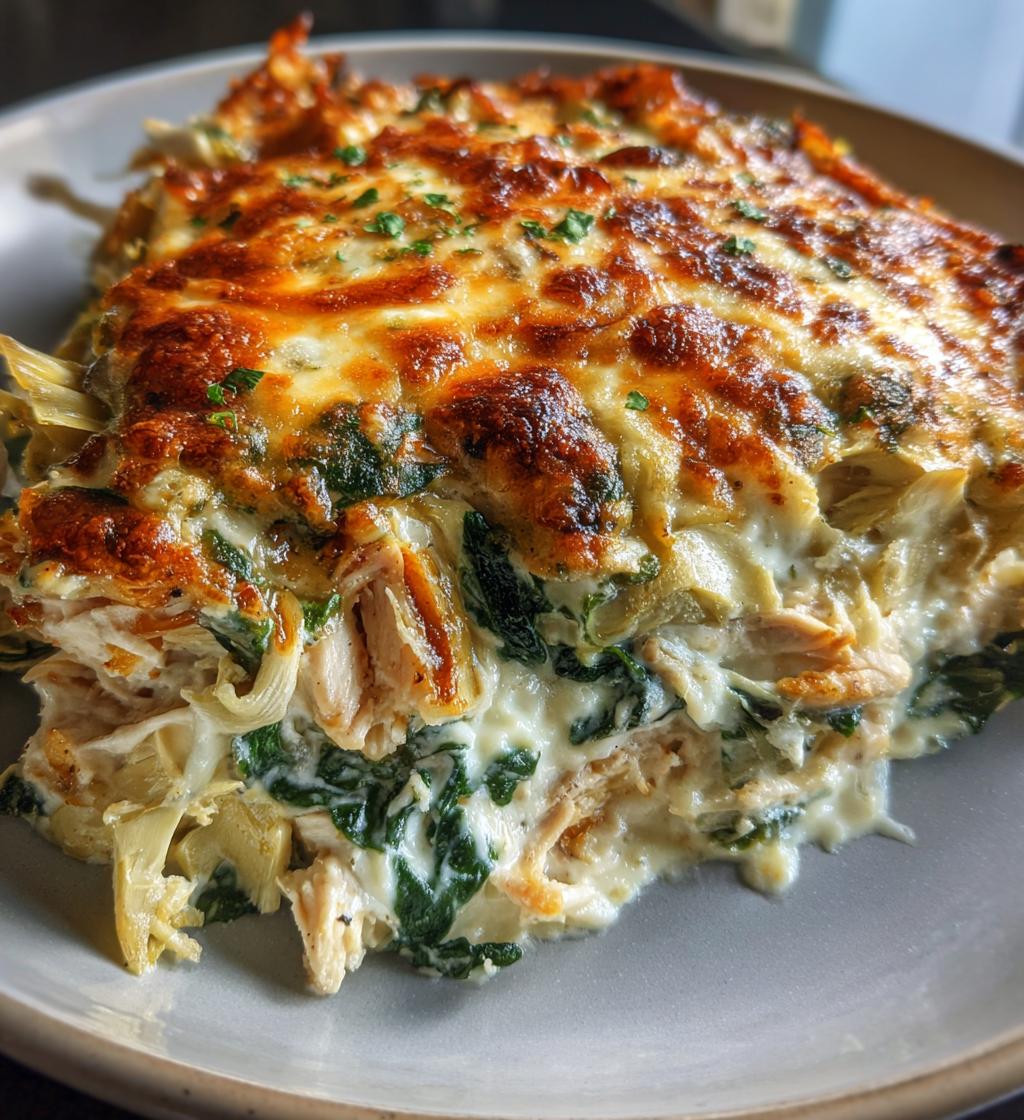 Spinach and Artichoke Chicken Casserole