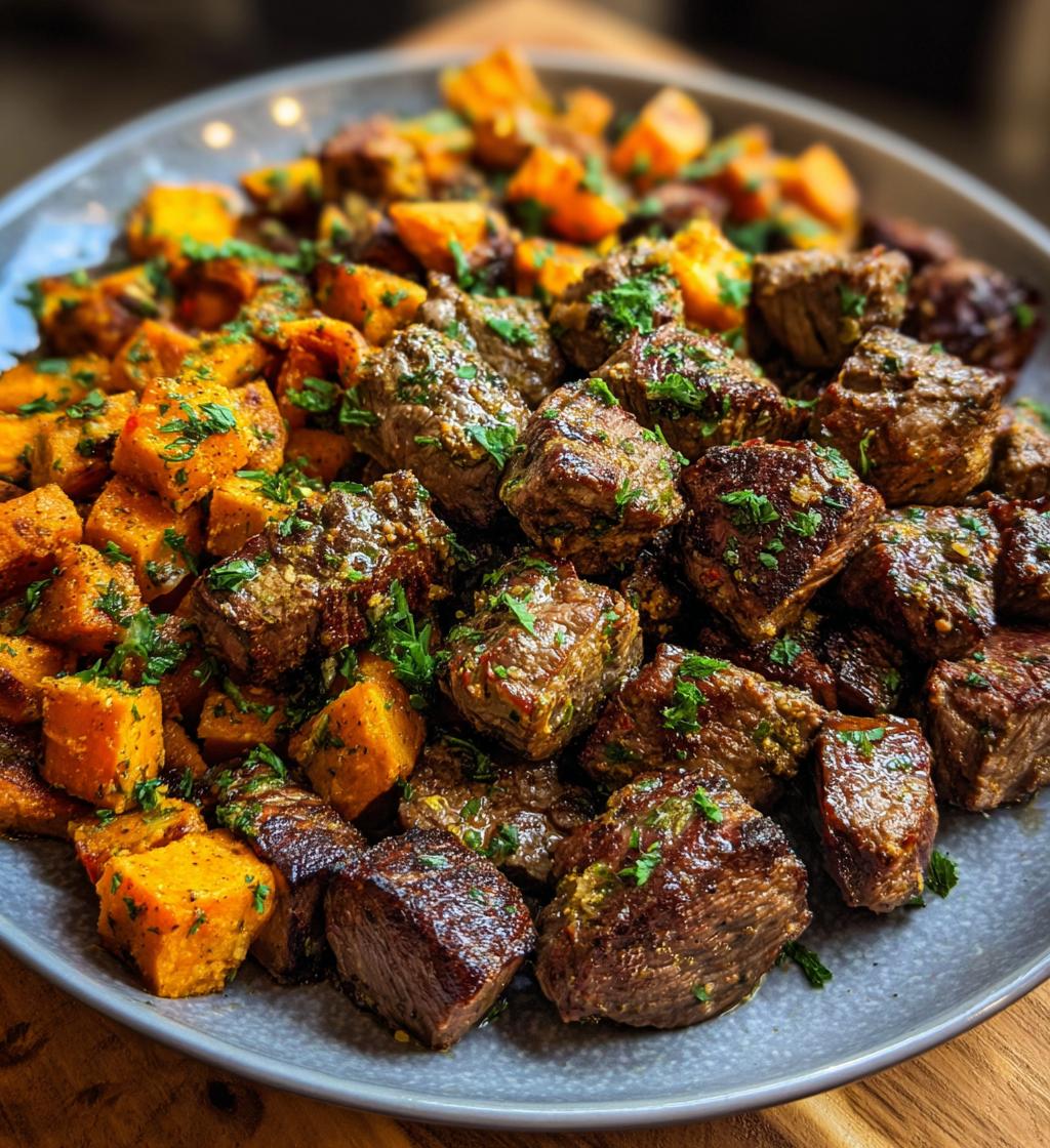 Steak Bites with Sweet Potatoes - detail 1