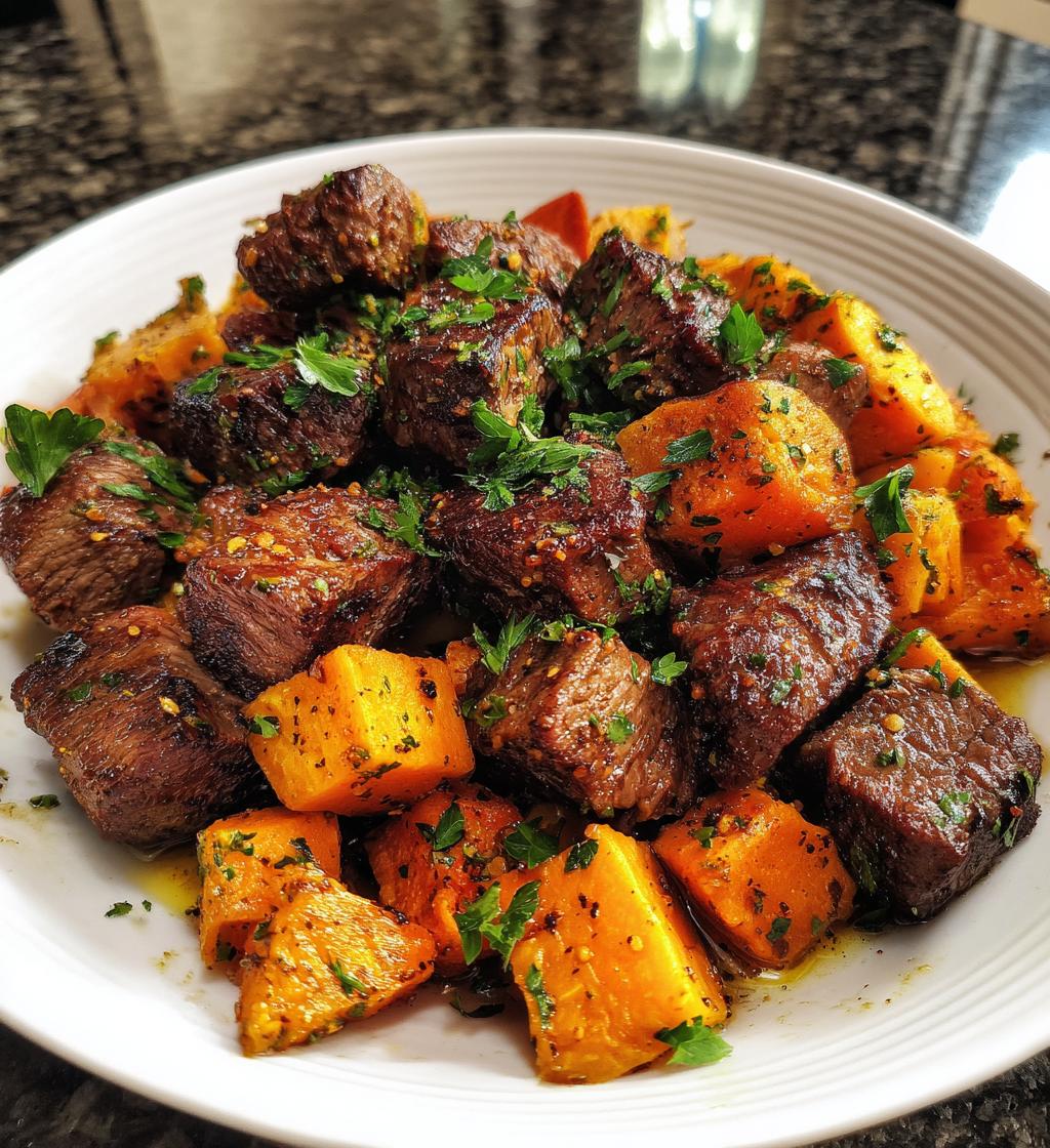 Steak Bites with Sweet Potatoes