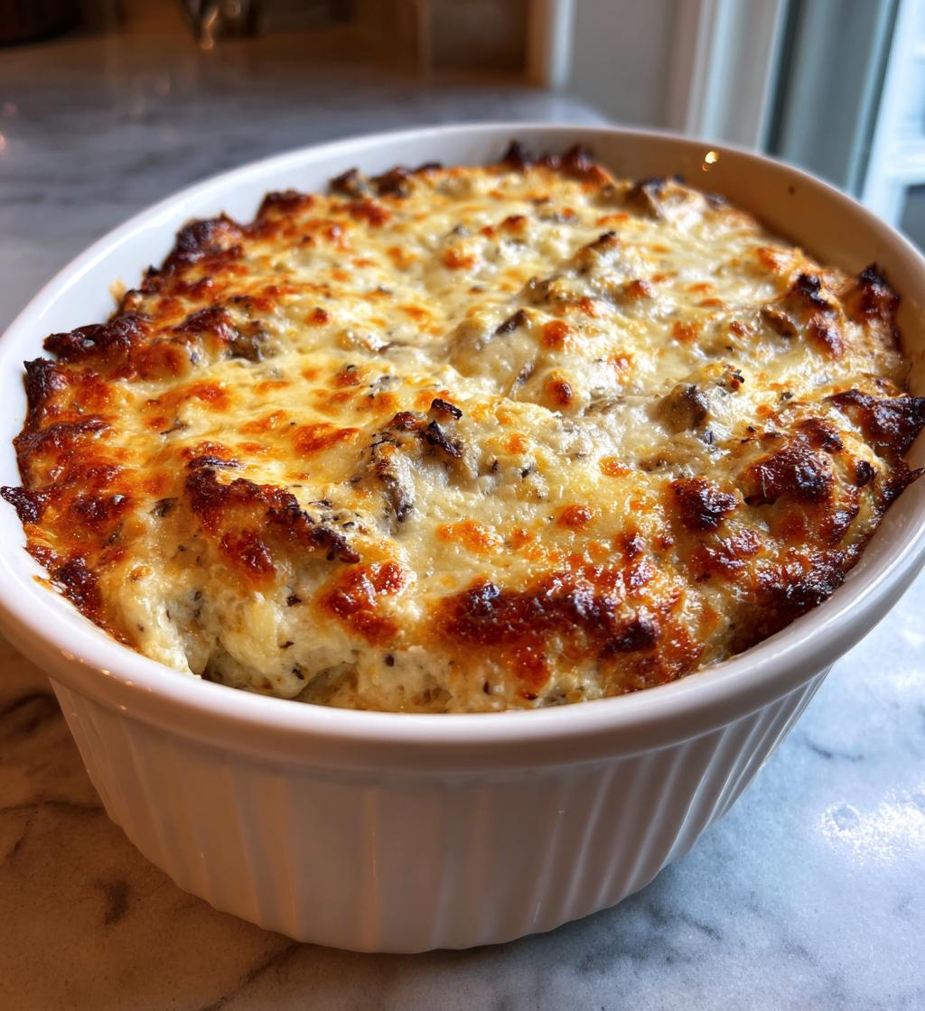 Stuffed Mushroom Dip - detail 1