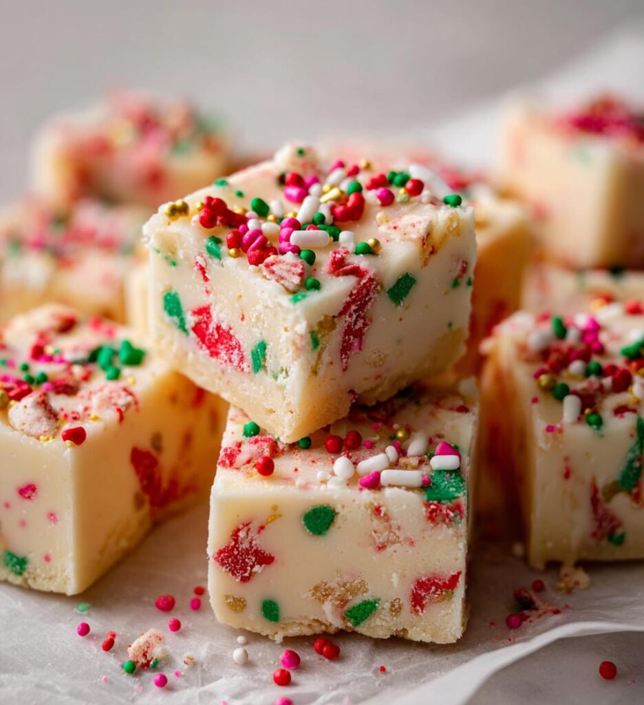 Sugar Cookie Christmas Fudge
