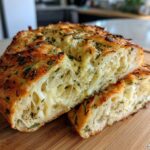 Swirled Garlic Herb and Cheese Bread
