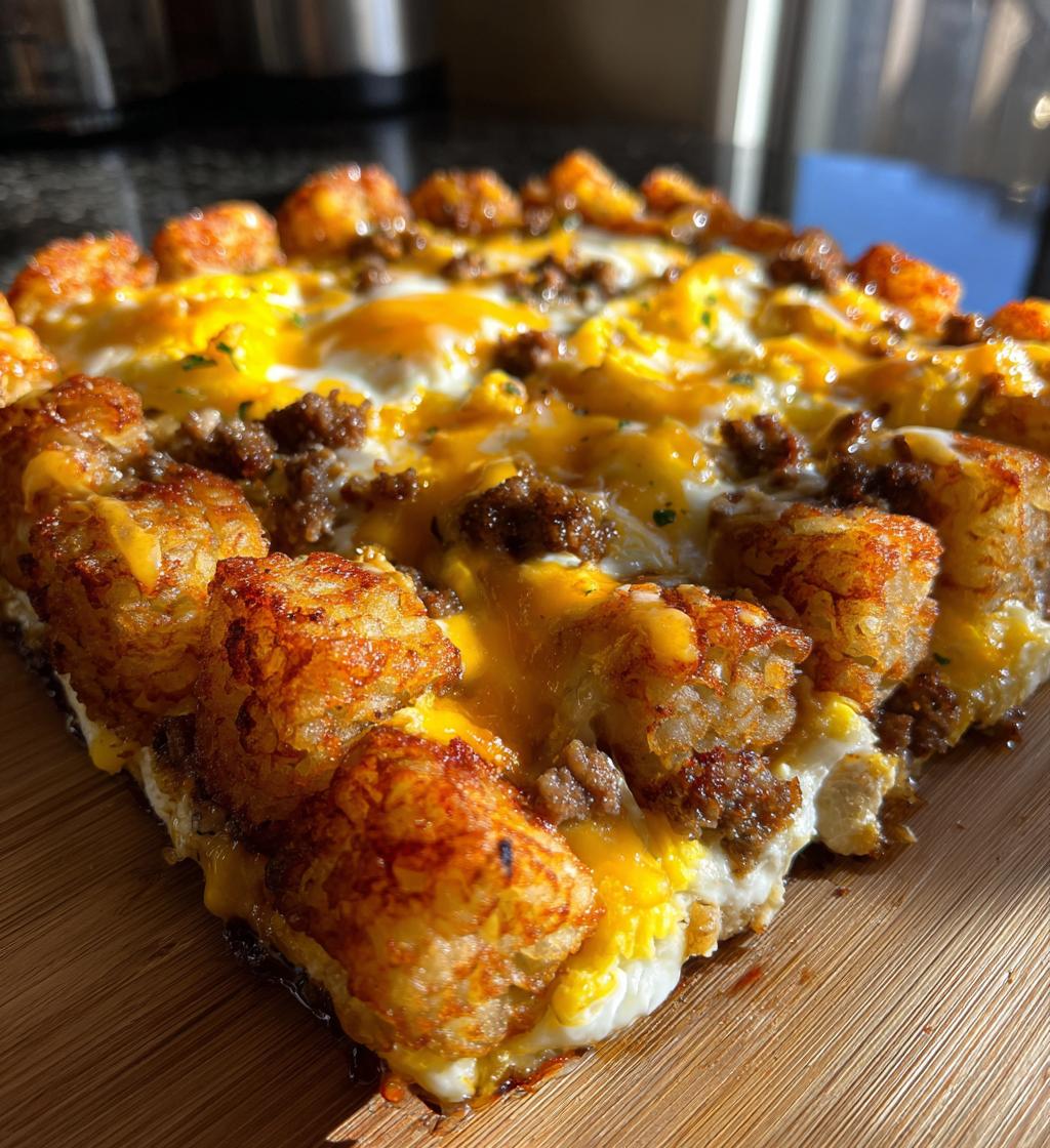 Tater Tot Casserole Breakfast - detail 1