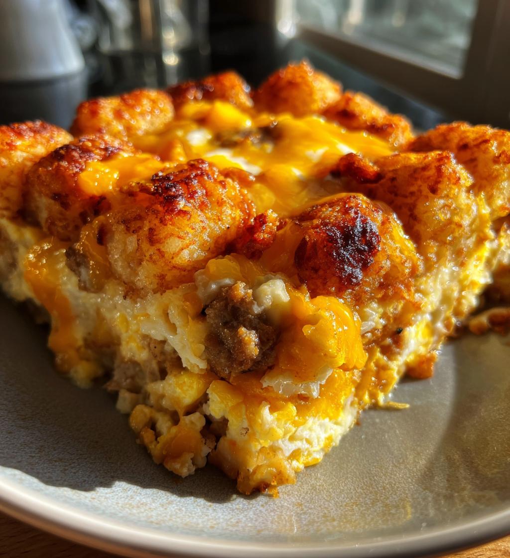 Tater Tot Casserole Breakfast