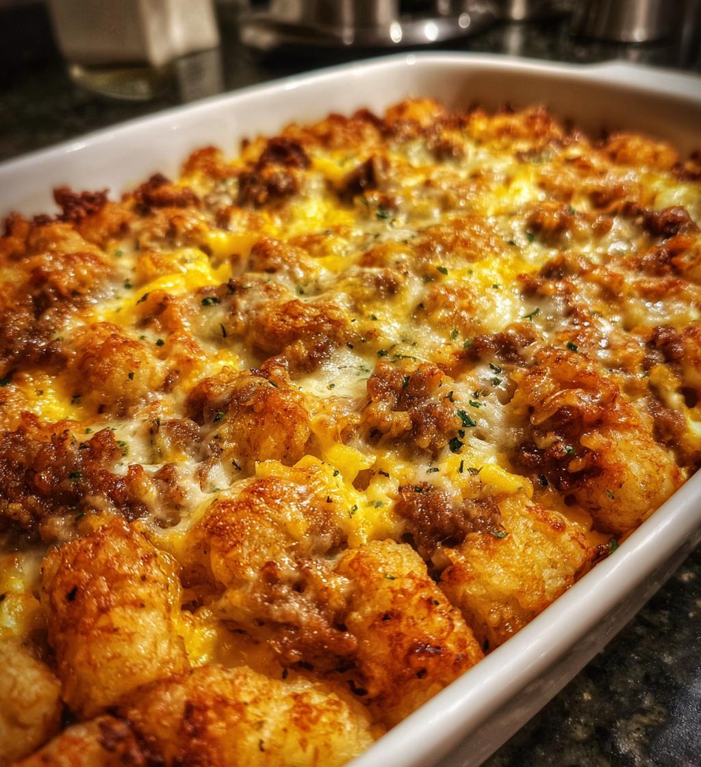 Tatertots Casserole Breakfast - detail 1
