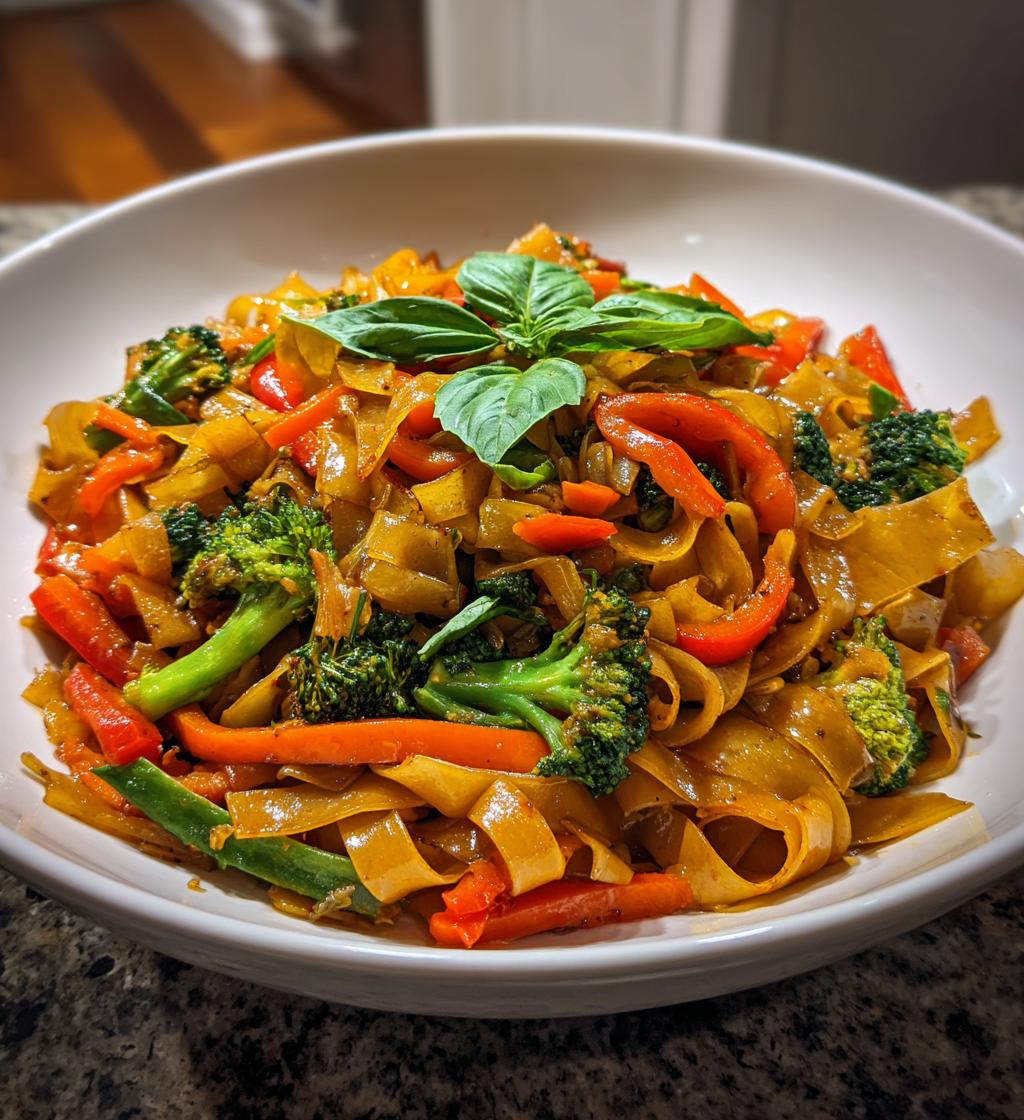 Thai Drunken Noodles - detail 1
