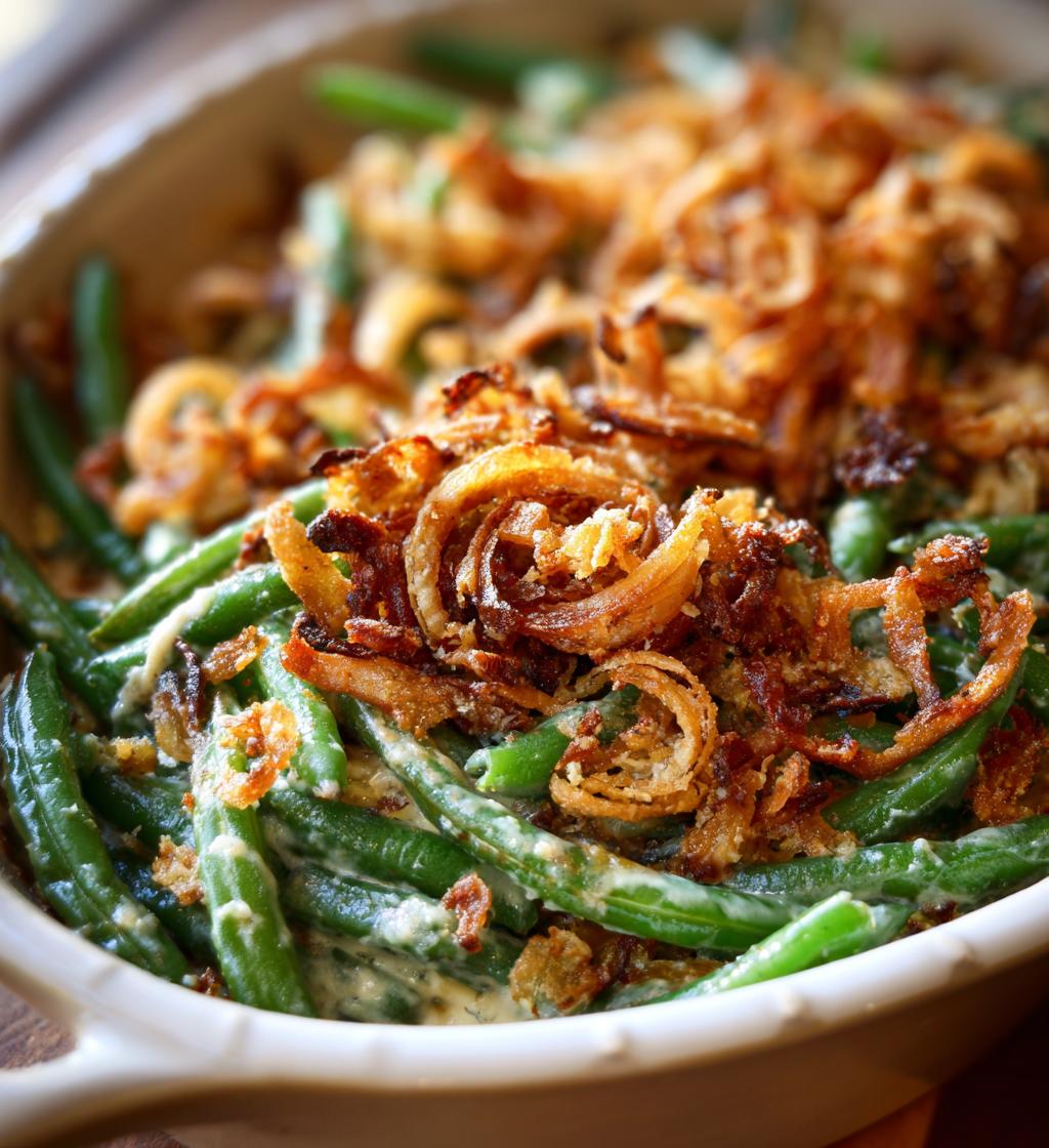 Thanksgiving Green Bean Casserole - detail 1