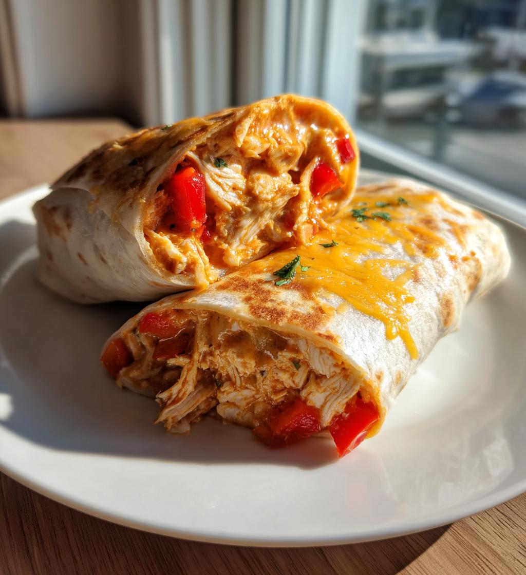 The Best Chicken Bell Pepper Ranch Burritos - detail 1