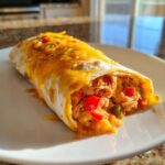 The Best Chicken Bell Pepper Ranch Burritos