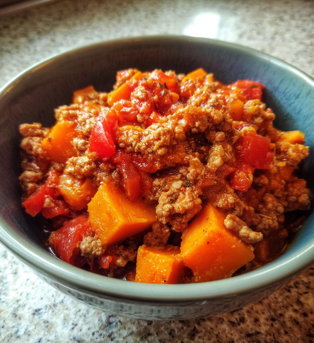 Turkey Sweet Potato Chili without Beans