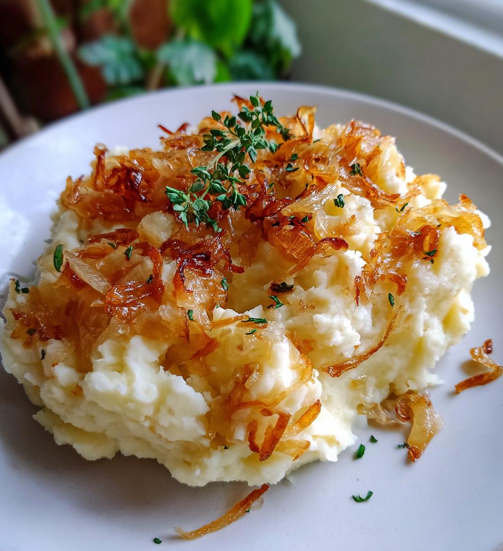 Vegan Caramelized Onion Mashed Potatoes - detail 1