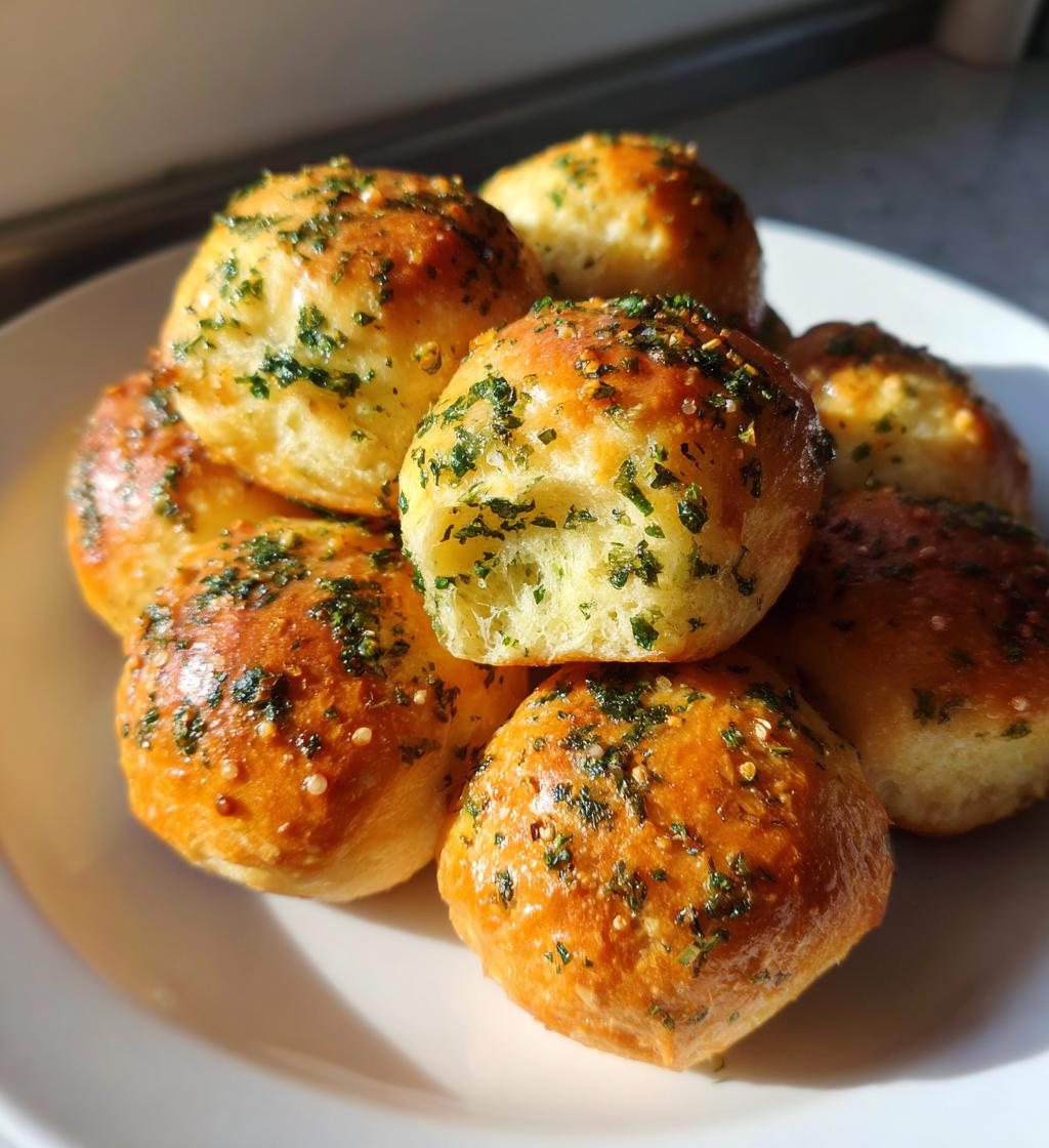 Vegan Garlic Dough Balls - detail 1