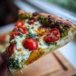 Vegan Pesto Stuffed Crust Pizza