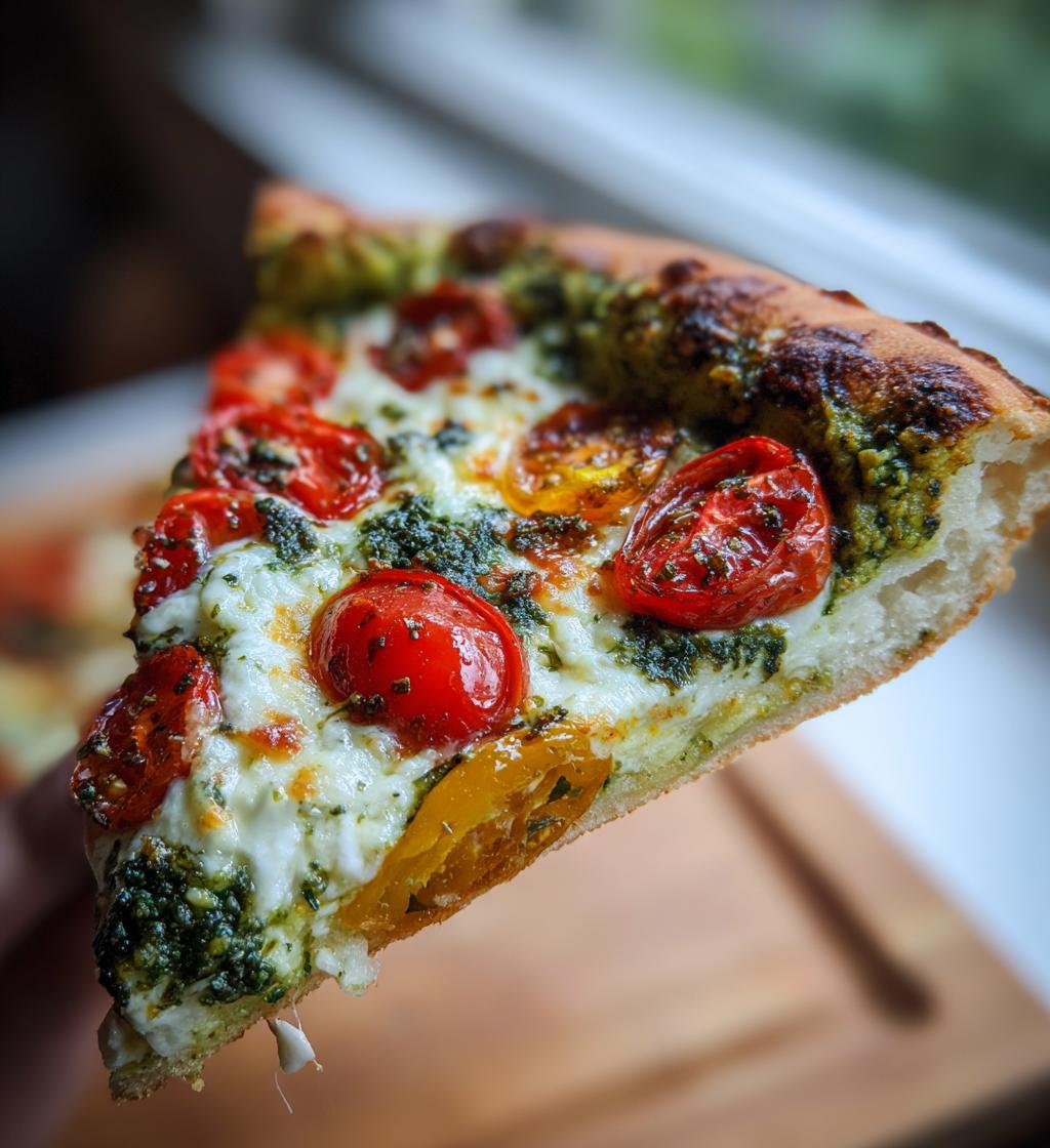 Vegan Pesto Stuffed Crust Pizza