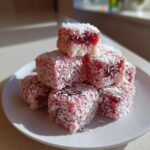 Vintage Australian Pink Jelly Coconut Cakes