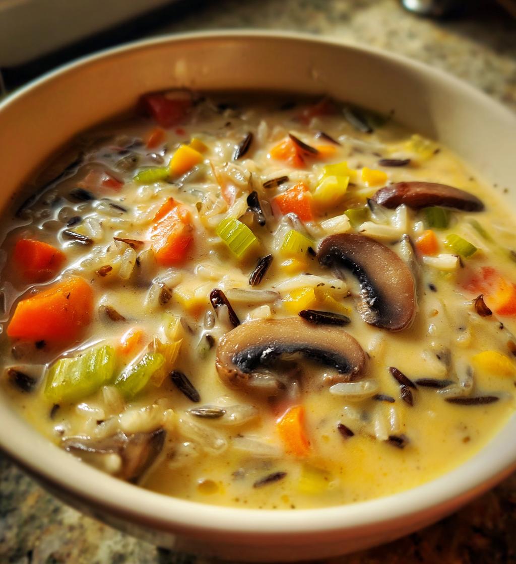 Wild Rice Mushroom Soup - detail 1