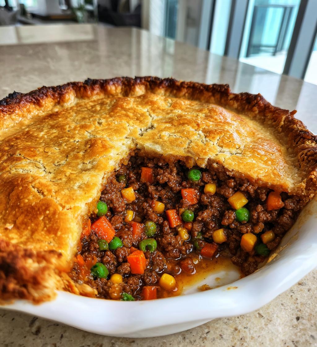 Asian Beef Pie - detail 1