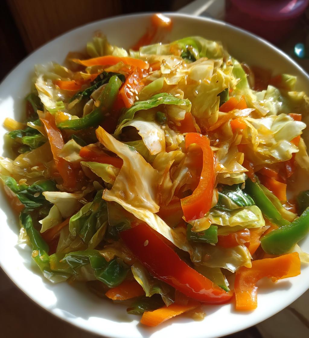 Asian Cabbage Stir Fry - detail 1
