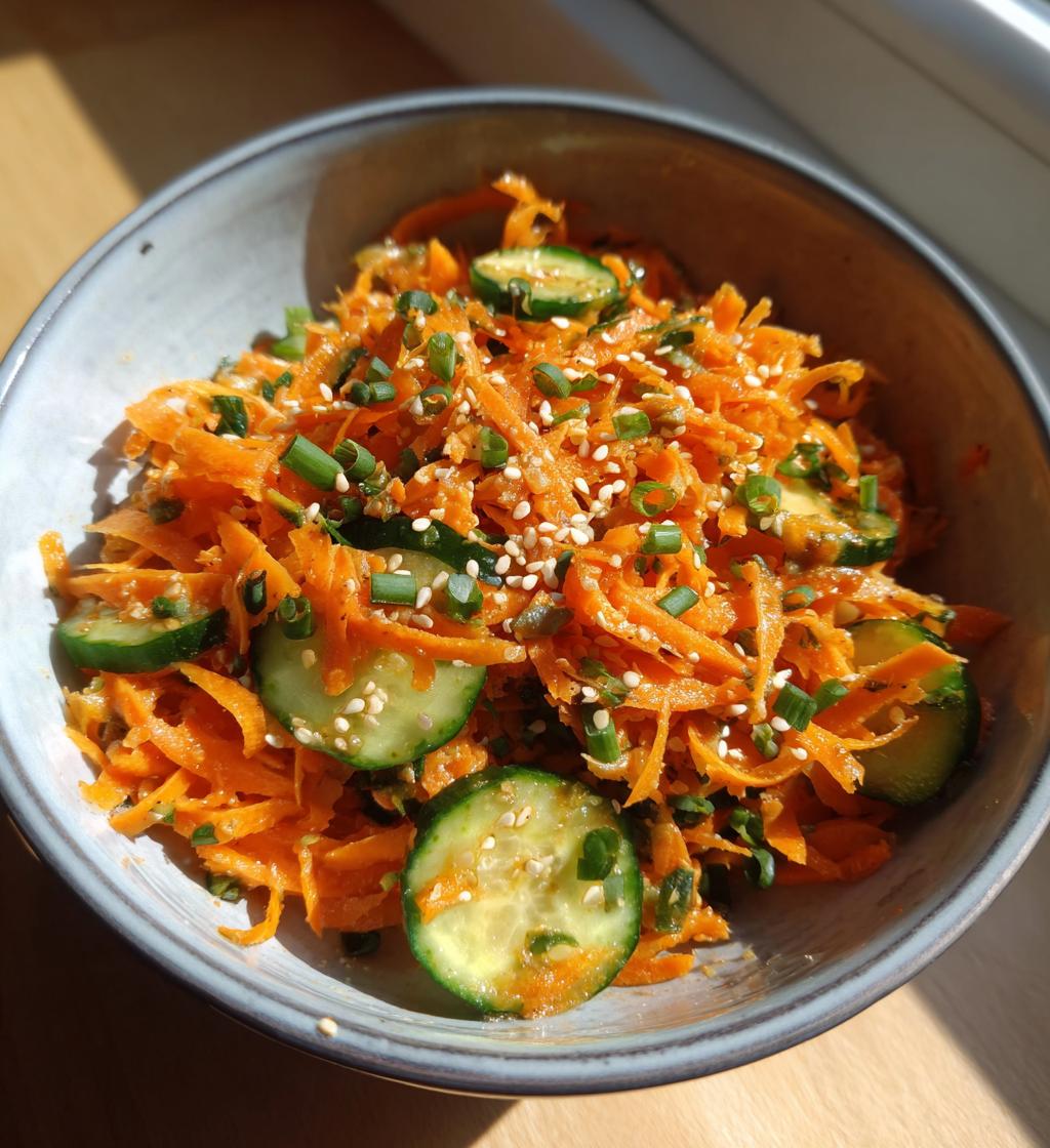 Asian Carrot Cucumber Salad