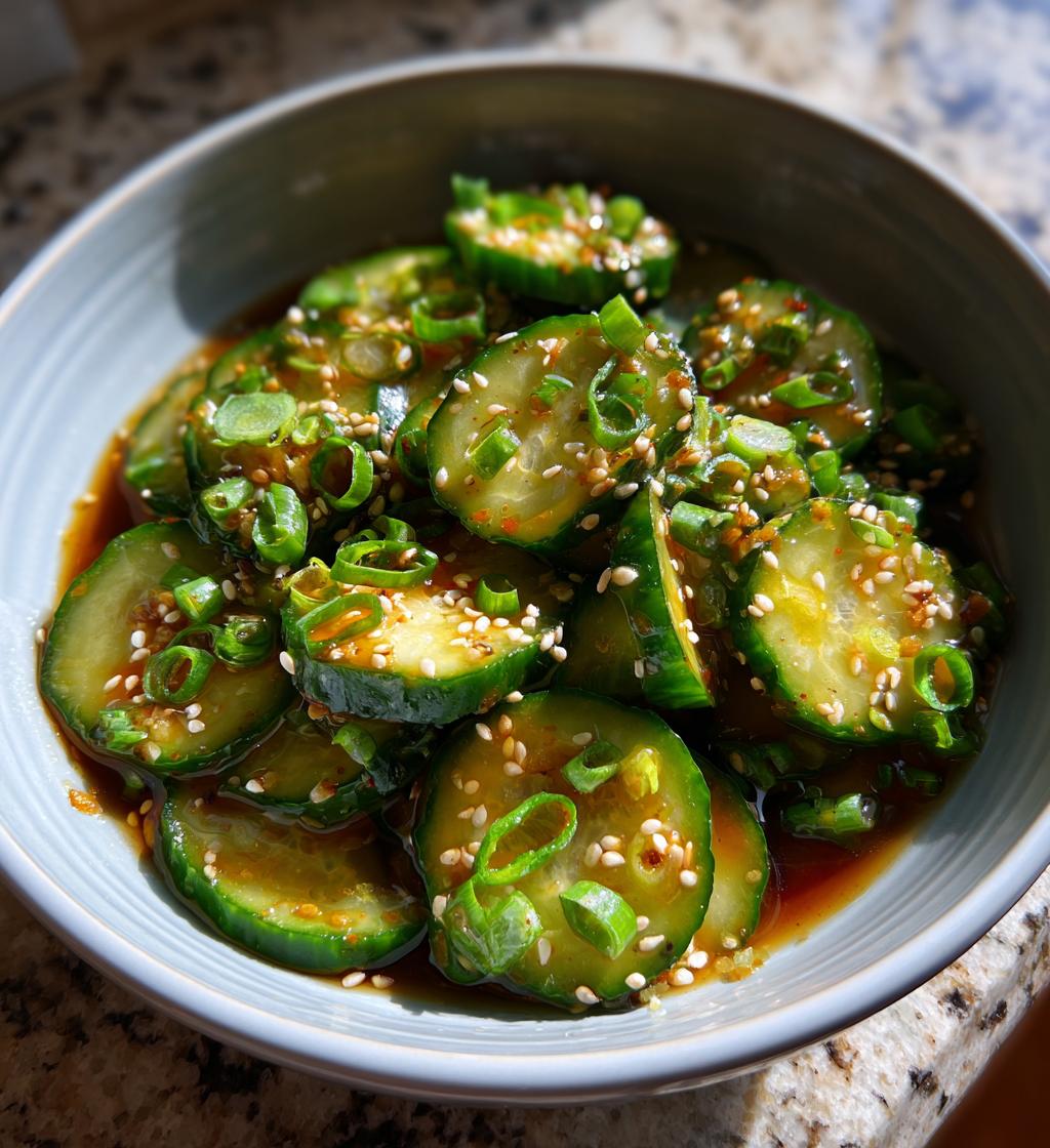 Asian Cucumber Salad - detail 1