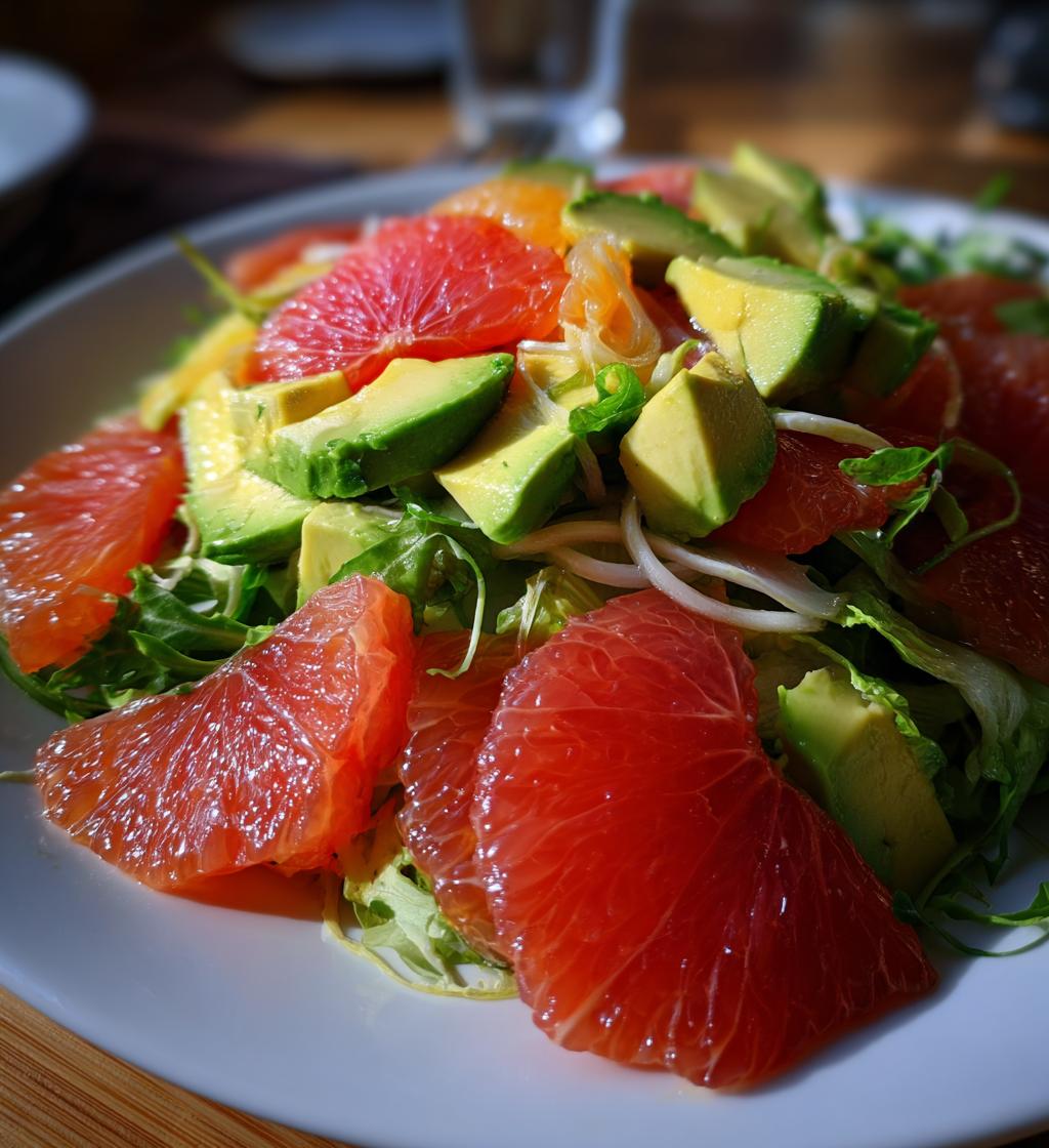 Avocado Grapefruit Fennel Salad
