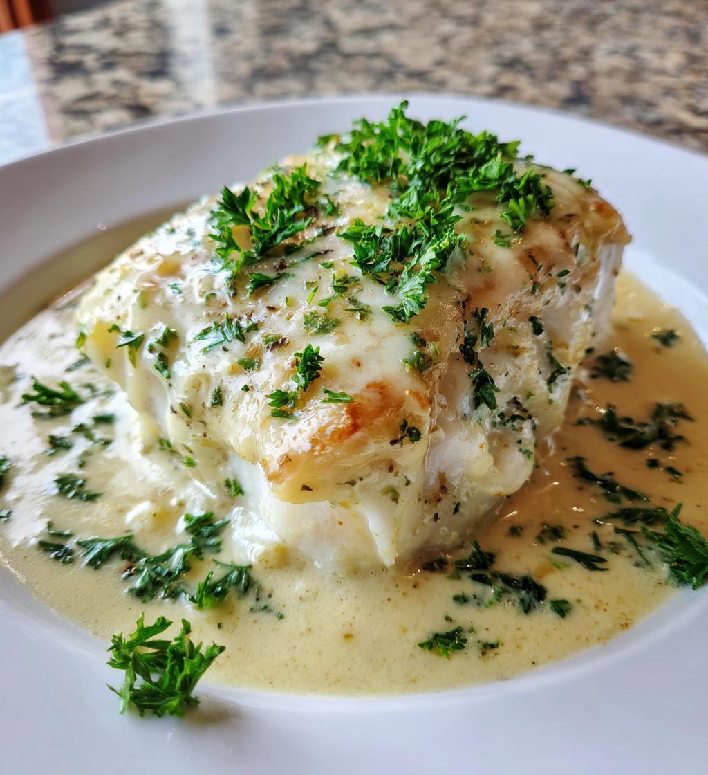 Baked Cod Coconut Lemon Sauce - detail 1