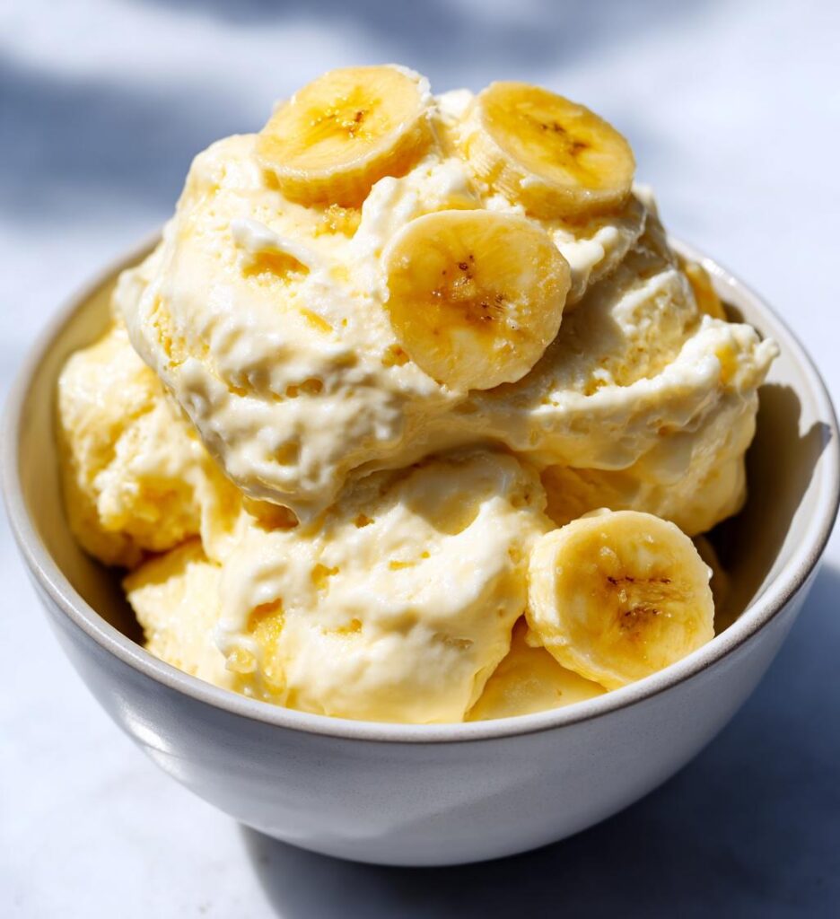 Banana Cream Protein Ice Cream