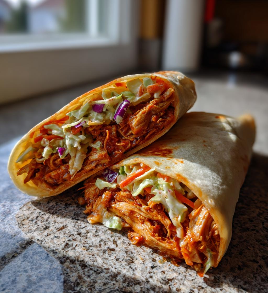 BBQ Chicken Coleslaw Wraps - detail 1