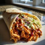 BBQ Chicken Coleslaw Wraps