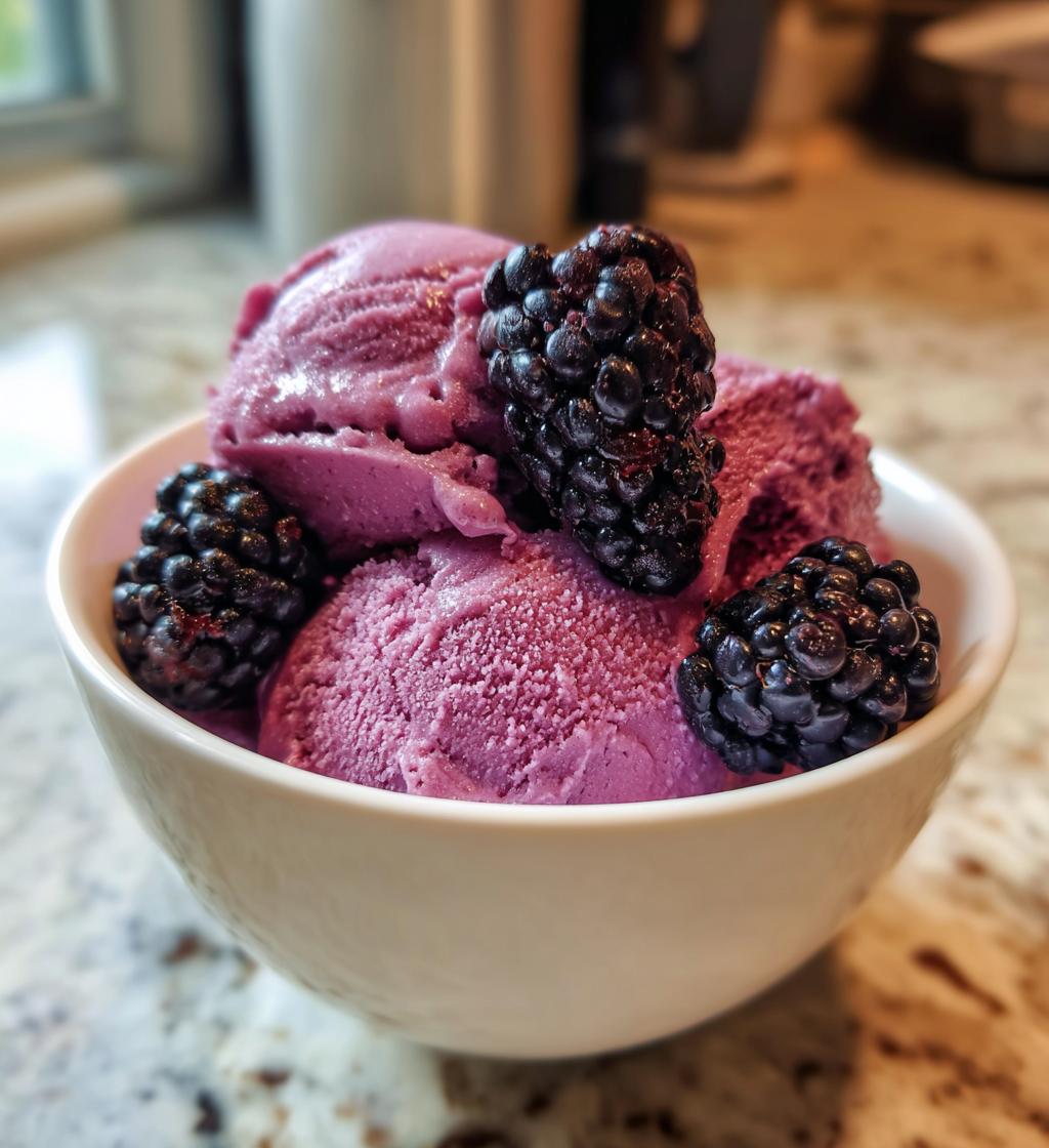 Blackberry Ice Cream Ninja Creami