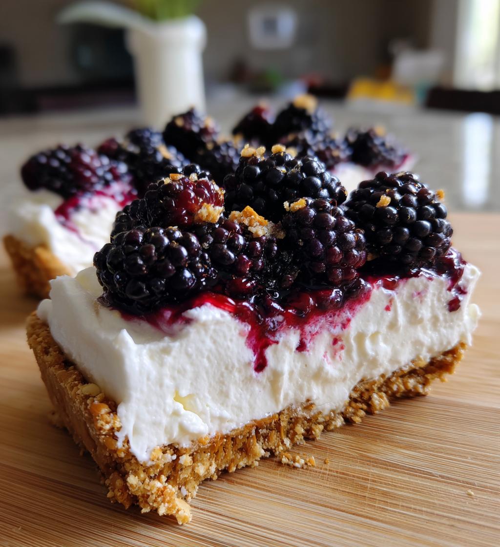 Blackberry Pretzel Dessert - detail 1